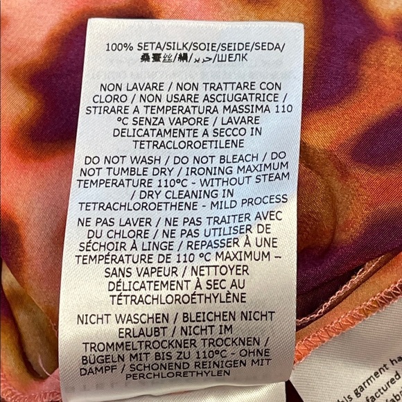 NWT Stella McCartney Tie Waist Wrap Silk Trouser Pants Martini Pink Cheetah 40 - Picture 13 of 16